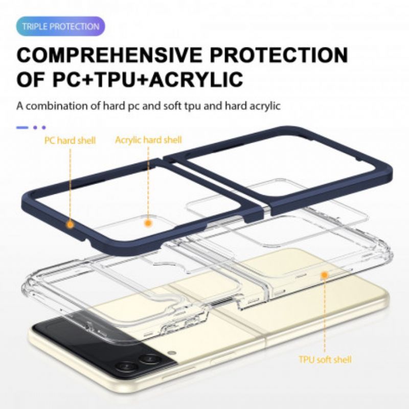 Etui Samsung Galaxy Z Flip 3 5g Hybrydowe Kolorowe Krawędzie