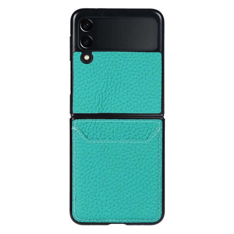 Etui Samsung Galaxy Z Flip 3 5g Oryginalne Skórzane Etui Na Karty Litchi Etui Ochronne