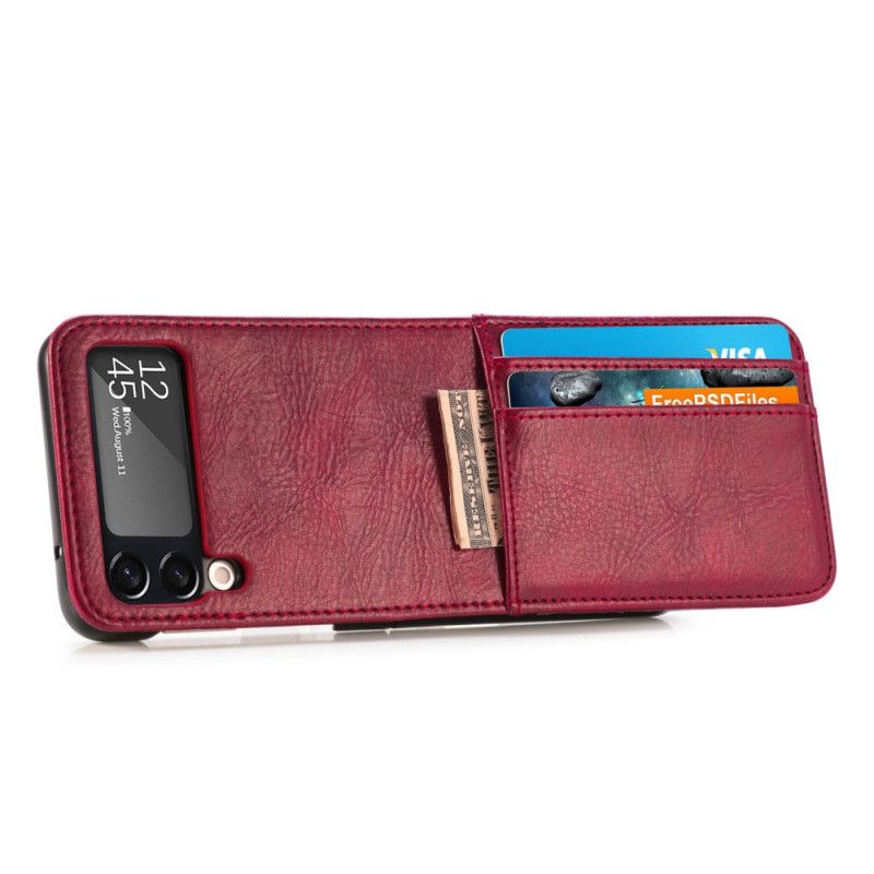 Etui Samsung Galaxy Z Flip 3 5g Portfel Skórzany W Stylu