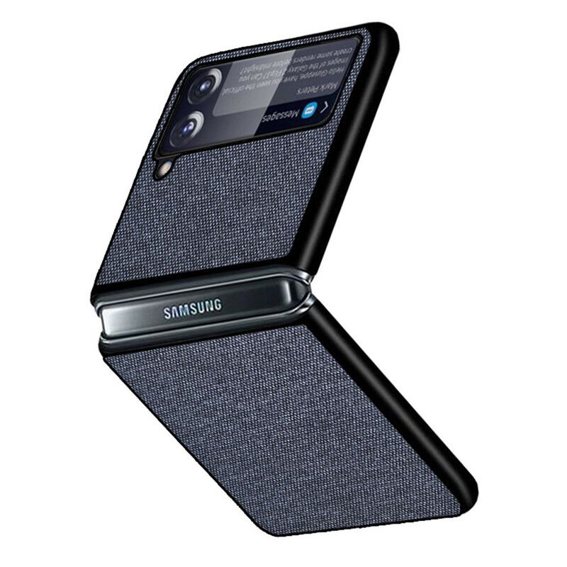 Etui Samsung Galaxy Z Flip 3 5g Tekstura Tkaniny Etui Ochronne