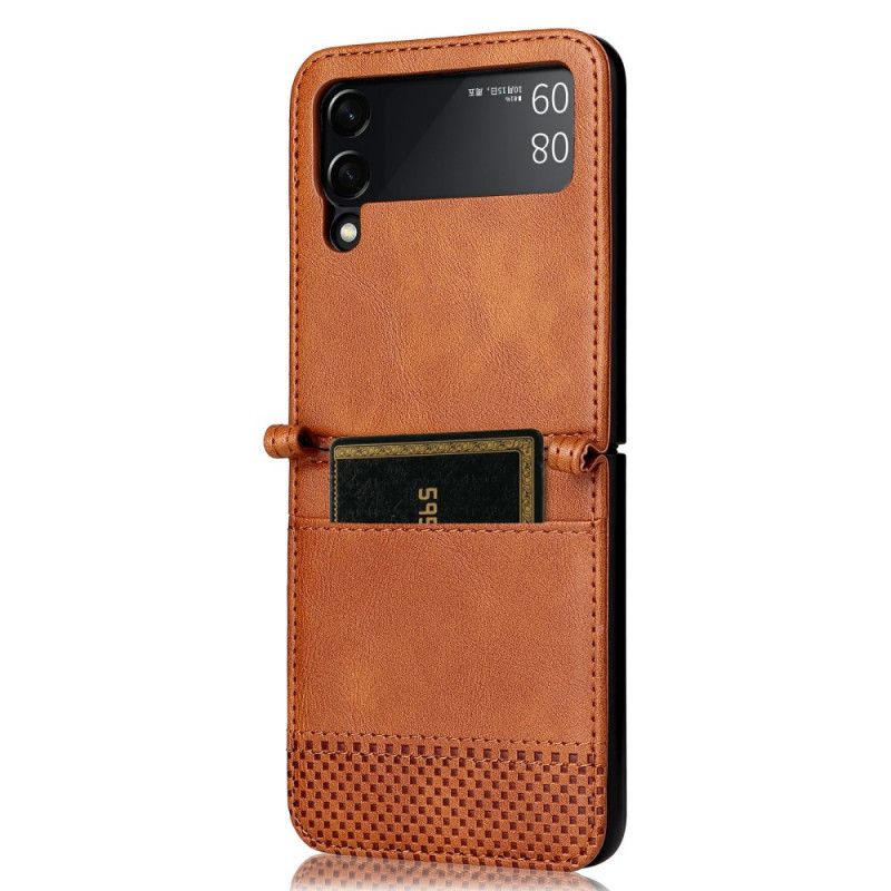 Futerały Samsung Galaxy Z Flip 3 5g Etui Na Telefon Vintage Skórzany Pokrowiec Na Karty