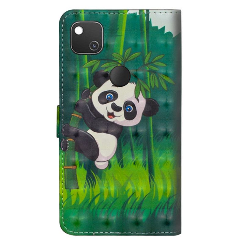 Etui Folio Google Pixel 4a Panda I Bambus