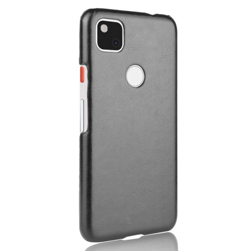 Futerały Google Pixel 4a Szary Czarny Etui na Telefon Performance Imitacja Skóry Liczi