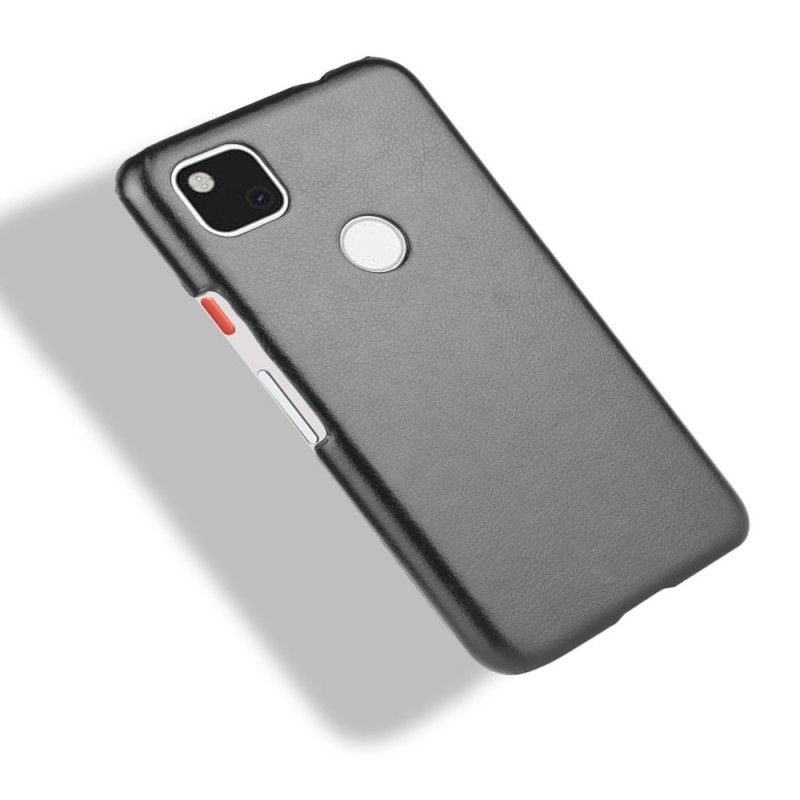 Futerały Google Pixel 4a Szary Czarny Etui na Telefon Performance Imitacja Skóry Liczi