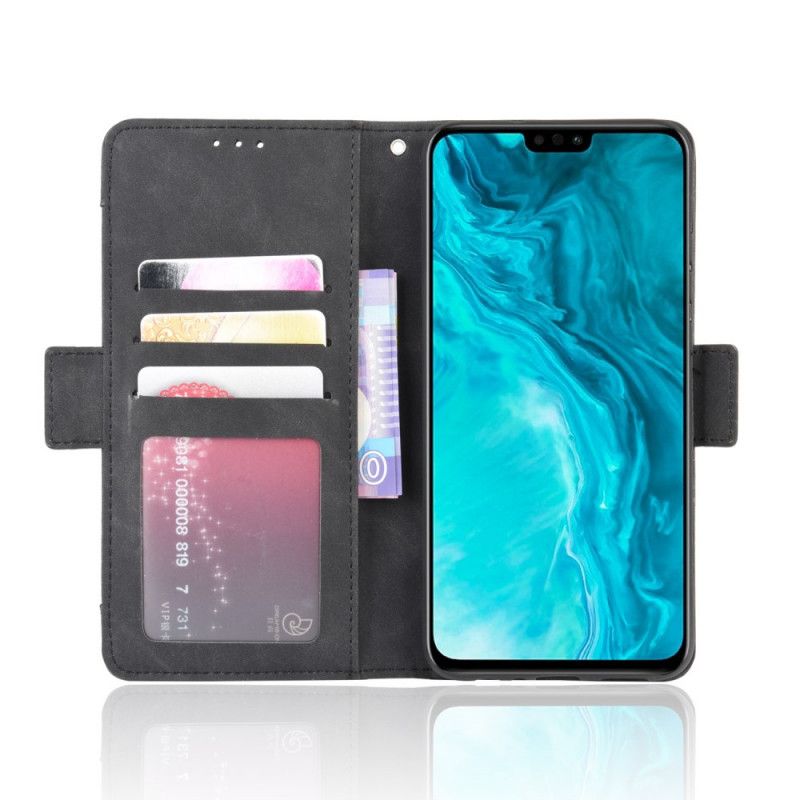 Etui Folio Honor 9X Lite Czerwony Czarny Karta Wielofunkcyjna Pierwszej Klasy Etui Ochronne