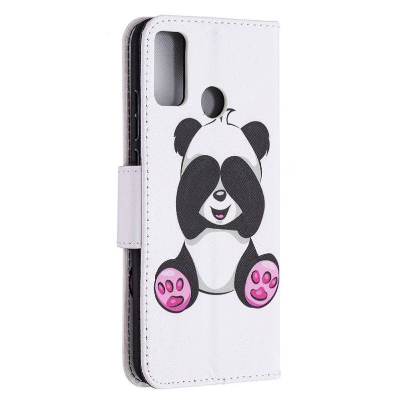 Etui Folio Honor 9X Lite Zabawna Panda Etui Ochronne