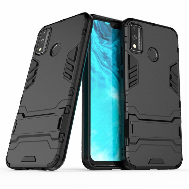 Etui Honor 9X Lite Czerwony Czarny Wyjątkowo Wytrzymały Język Etui Ochronne