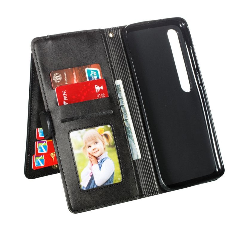 Etui Folio Xiaomi Mi 10 / 10 Pro Czerwony Czarny Wydajność Paska Etui Ochronne