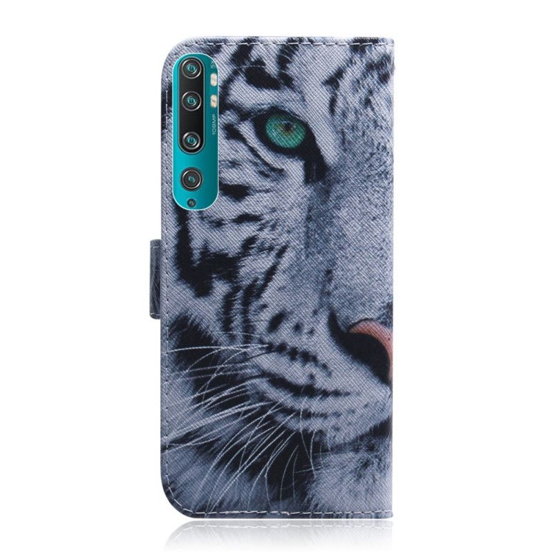 Etui Folio Xiaomi Mi 10 / 10 Pro Twarz Tygrysa