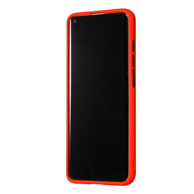 Etui Xiaomi Mi 10 / 10 Pro Biały Czarny Hybrydowa Silikonowa Konstrukcja Obręczy Etui Ochronne