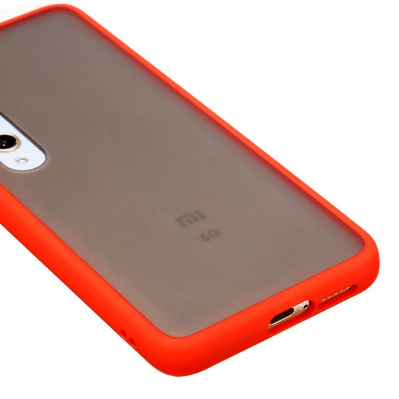 Etui Xiaomi Mi 10 / 10 Pro Biały Czarny Hybrydowa Silikonowa Konstrukcja Obręczy Etui Ochronne