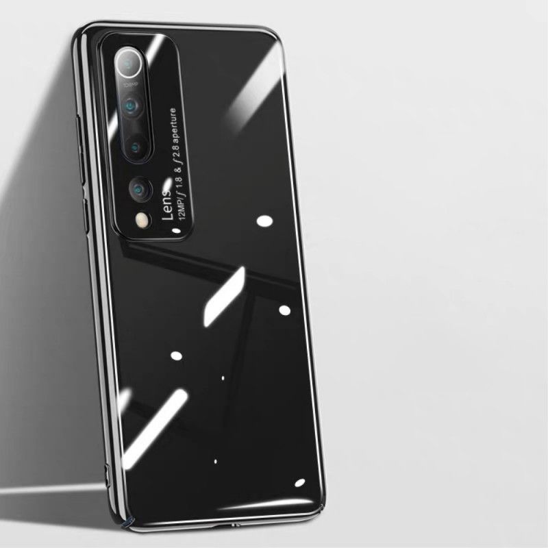 Etui Xiaomi Mi 10 / 10 Pro Biały Czarny Szkło Hartowane Z Efektem Lustra Pro Etui Ochronne