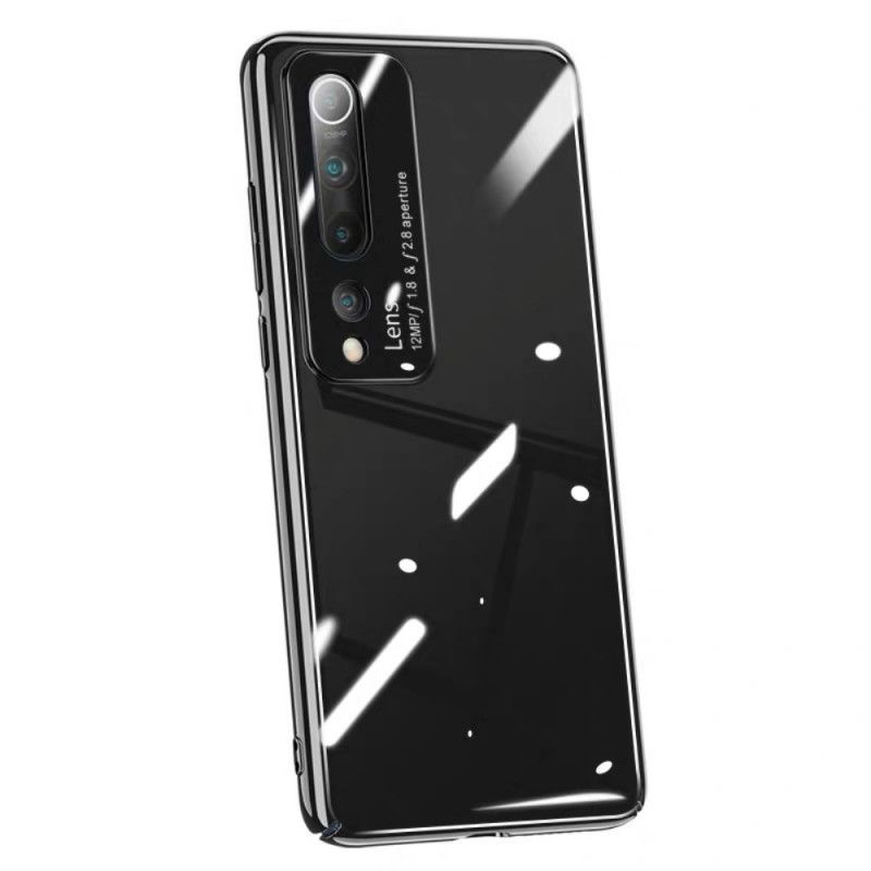 Etui Xiaomi Mi 10 / 10 Pro Biały Czarny Szkło Hartowane Z Efektem Lustra Pro Etui Ochronne