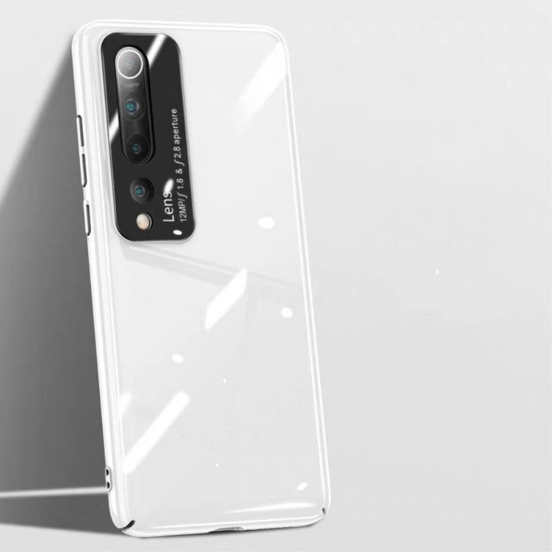 Etui Xiaomi Mi 10 / 10 Pro Biały Czarny Szkło Hartowane Z Efektem Lustra Pro Etui Ochronne