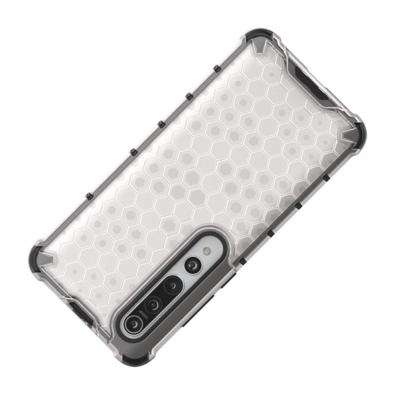 Etui Xiaomi Mi 10 / 10 Pro Biały Czarny W Stylu Plastra Miodu