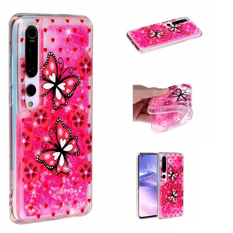 Etui Xiaomi Mi 10 / 10 Pro Brokat Motylkowy