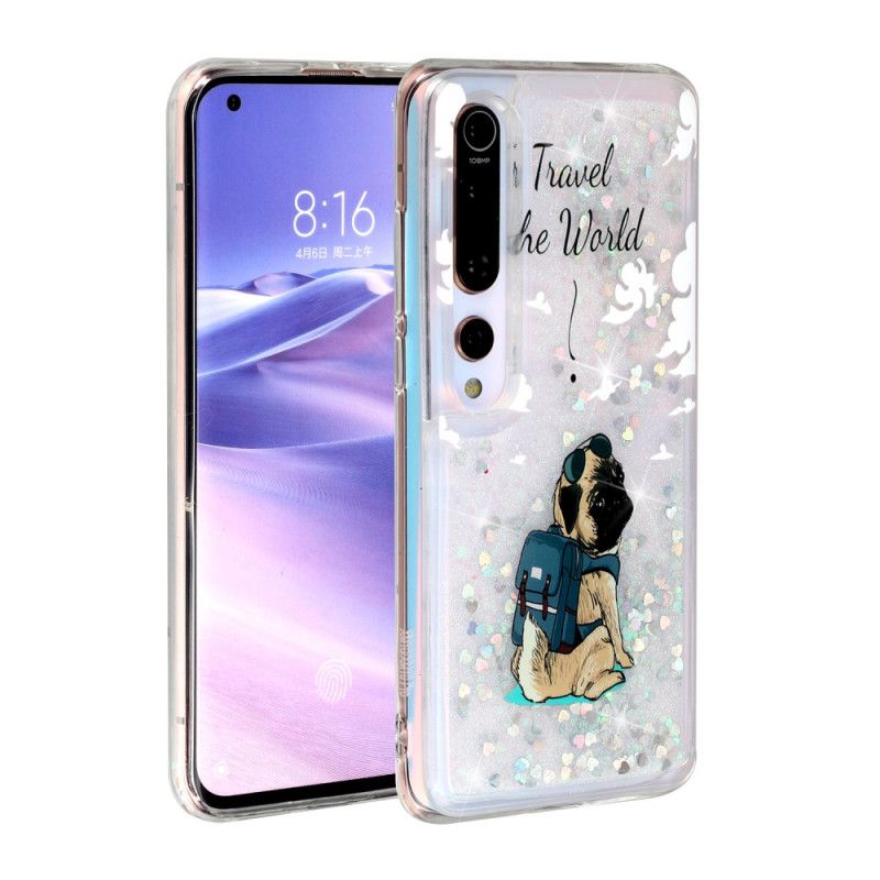 Etui Xiaomi Mi 10 / 10 Pro Brokatowy Pies