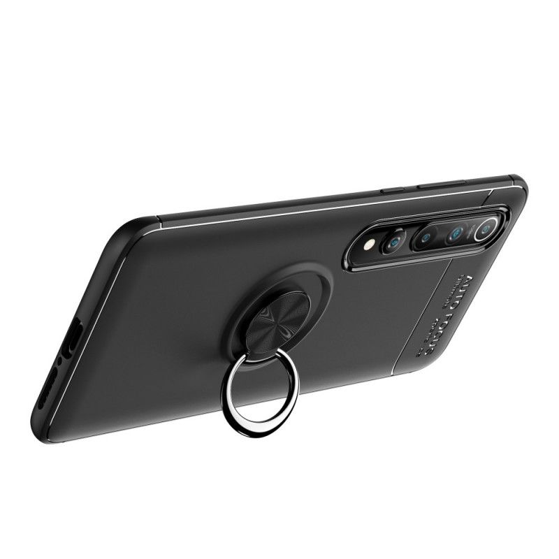 Etui Xiaomi Mi 10 / 10 Pro Czerwony Czarny Obrotowy Pierścień