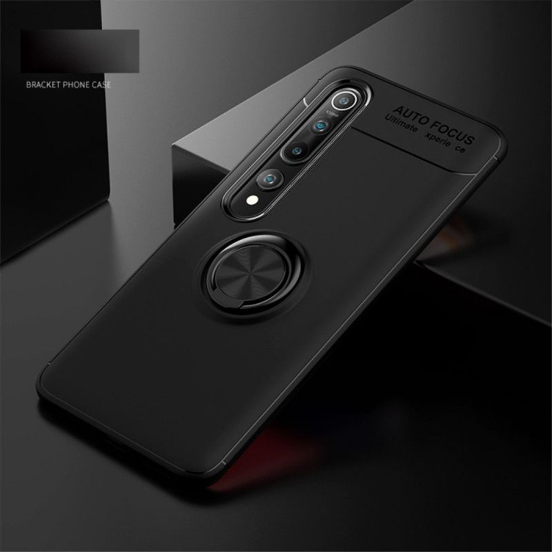 Etui Xiaomi Mi 10 / 10 Pro Czerwony Czarny Obrotowy Pierścień