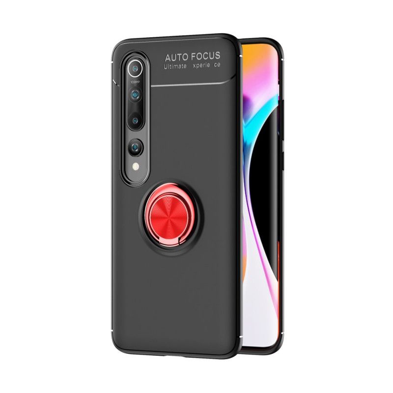 Etui Xiaomi Mi 10 / 10 Pro Czerwony Czarny Obrotowy Pierścień