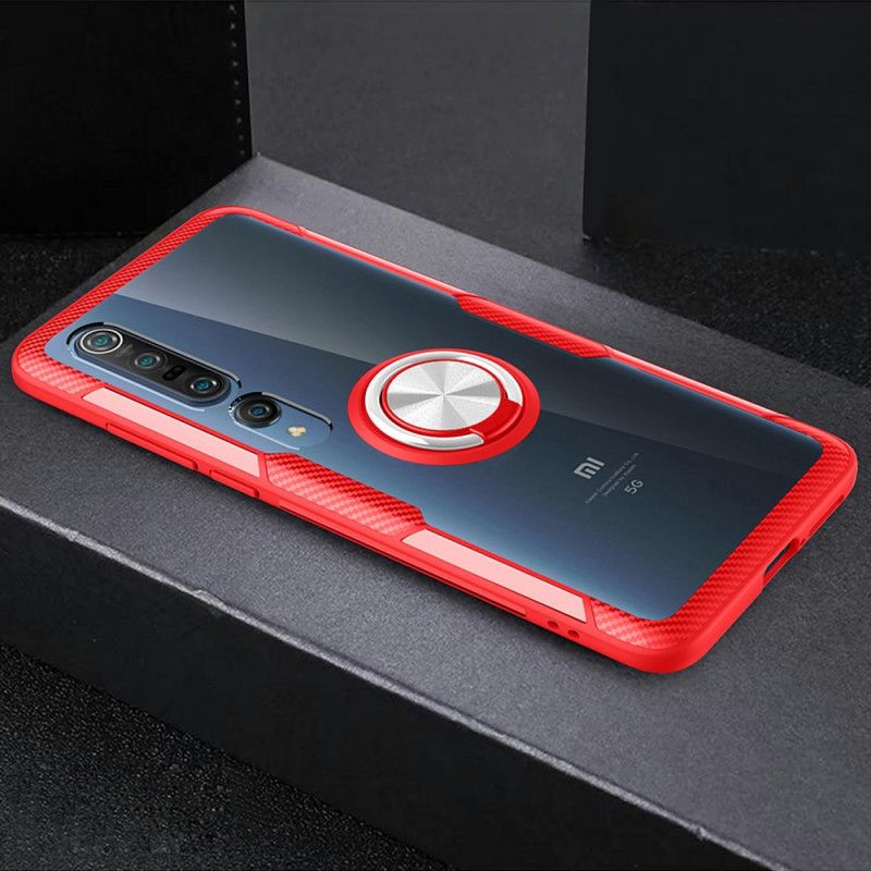 Etui Xiaomi Mi 10 / 10 Pro Czerwony Czarny Pierścień Magnetyczny