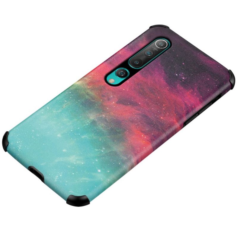 Etui Xiaomi Mi 10 / 10 Pro Czerwony Jedwabna Skóra