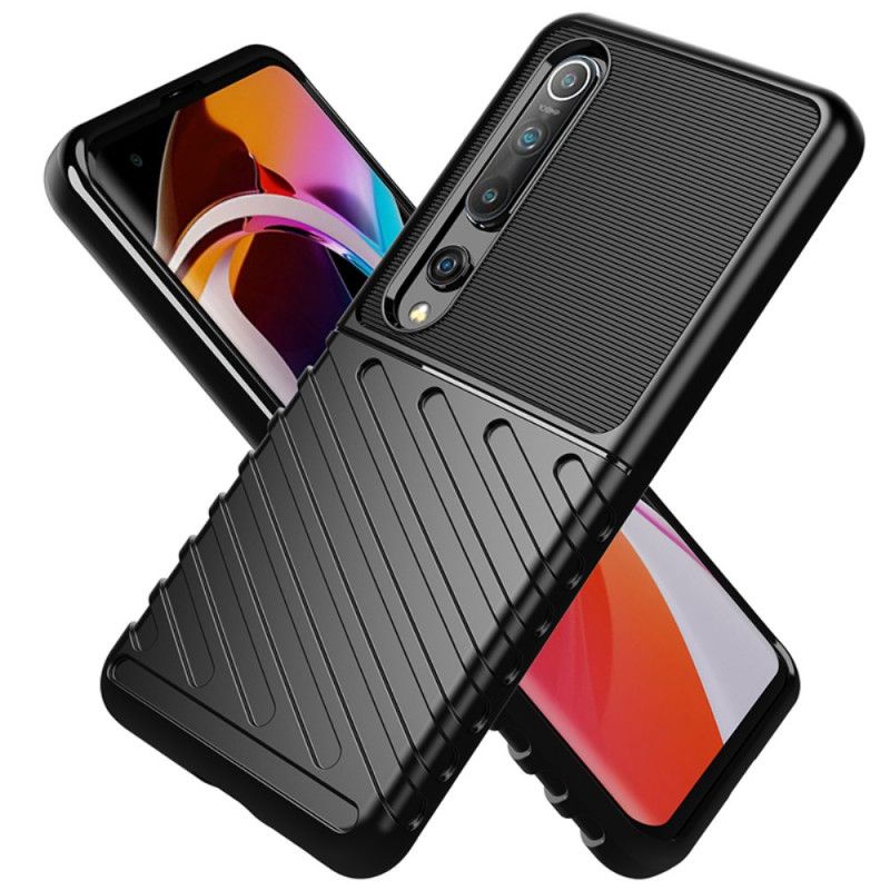 Etui Xiaomi Mi 10 / 10 Pro Zielony Czarny Seria Grzmotów