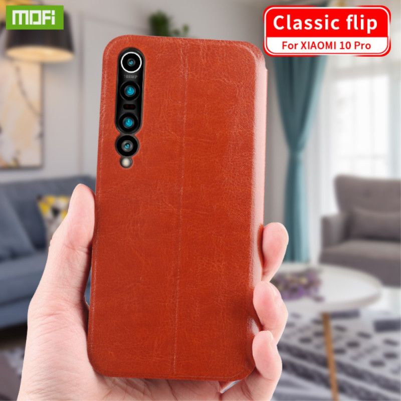 Flip Kotelot Xiaomi Mi 10 / 10 Pro Magenta Czarny Mofi