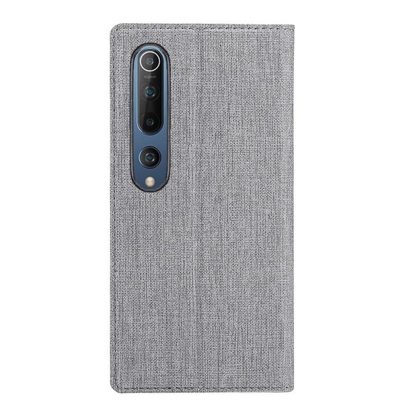 Flip Kotelot Xiaomi Mi 10 / 10 Pro Szary Czarny Teksturowany Vili Dmx