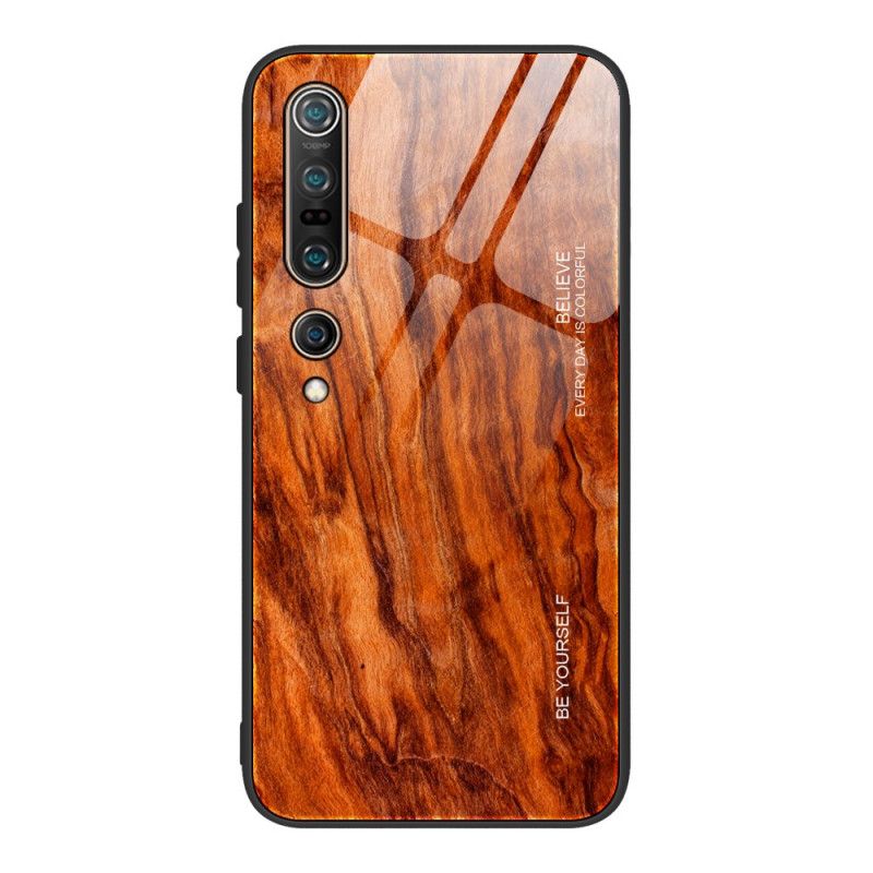 Futerały Xiaomi Mi 10 / 10 Pro Szary Czarny Etui na Telefon Szkło Hartowane Pro Wood Design