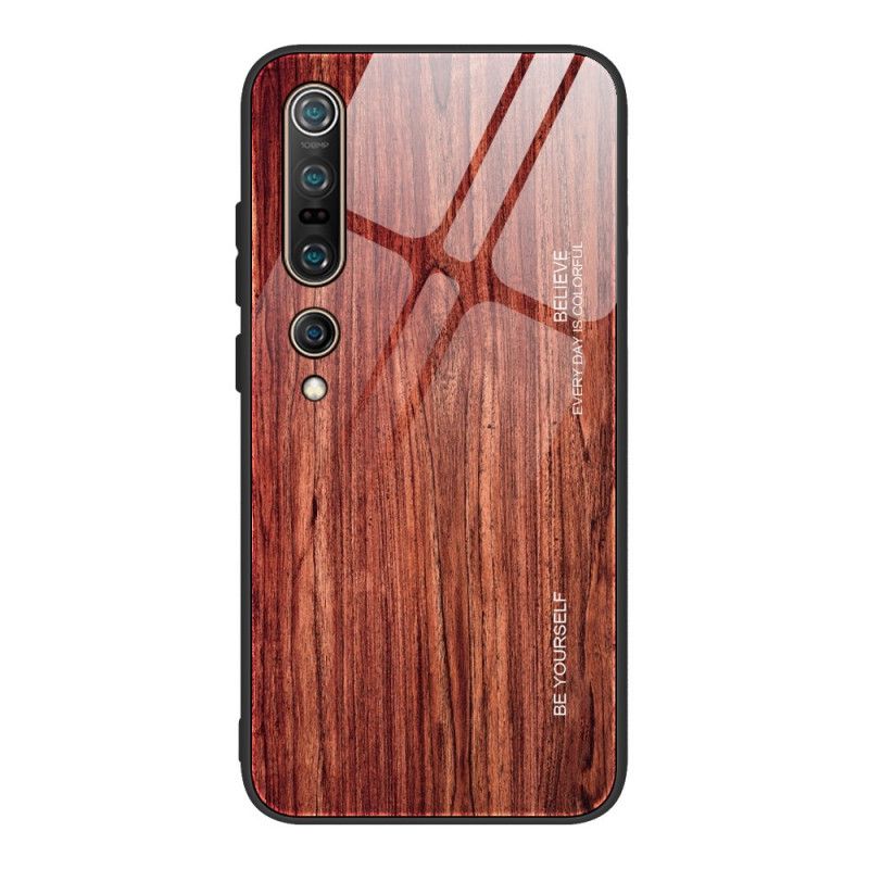 Futerały Xiaomi Mi 10 / 10 Pro Szary Czarny Etui na Telefon Szkło Hartowane Pro Wood Design