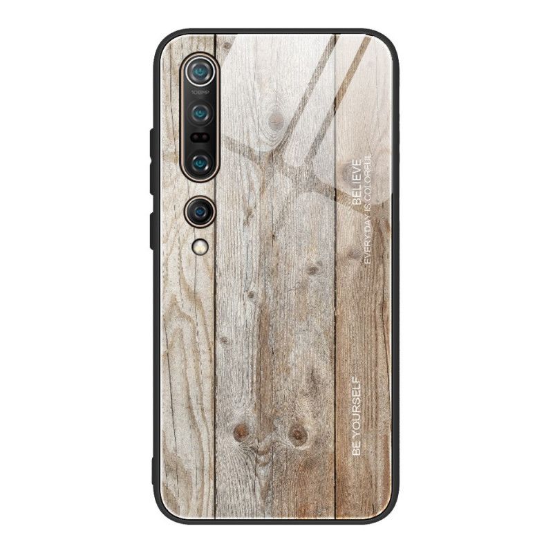 Futerały Xiaomi Mi 10 / 10 Pro Szary Czarny Etui na Telefon Szkło Hartowane Pro Wood Design