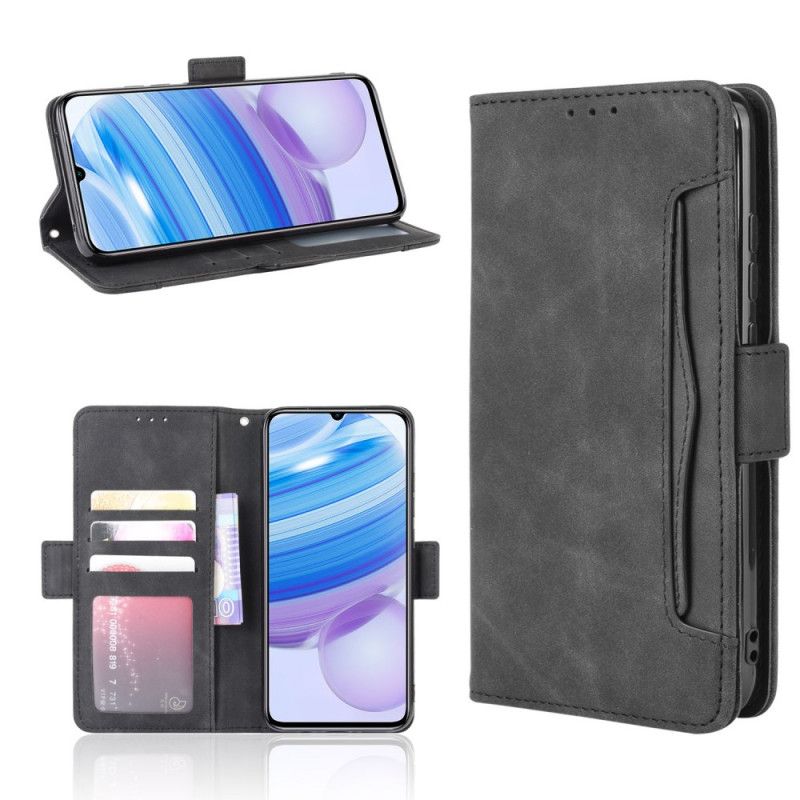 Etui Folio Xiaomi Redmi 10X / 10X Pro Czerwony Czarny Multikarta Pierwszej Klasy