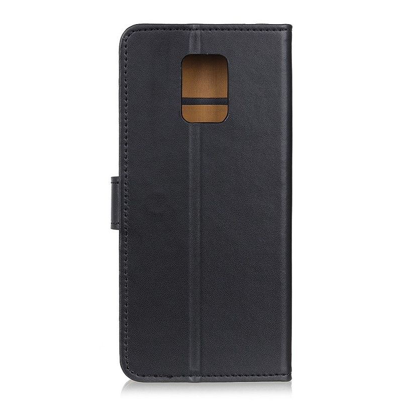 Etui Folio Xiaomi Redmi 10X / 10X Pro Granatowy Czarny Prosta Sztuczna Skóra