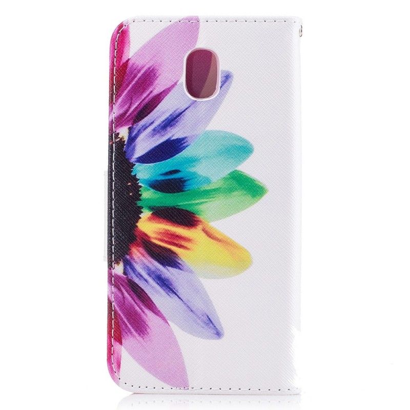 Etui Folio Samsung Galaxy J3 2017 Kwiat Akwareli