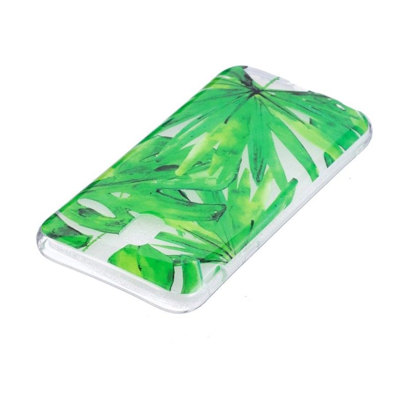 Etui Samsung Galaxy J3 2017 Przezroczyste Liście Etui Ochronne