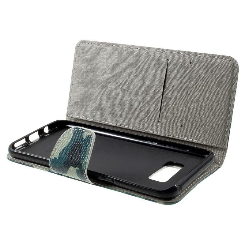 Etui Folio Samsung Galaxy S8 Plus Kamuflaż Wojskowy Etui Ochronne