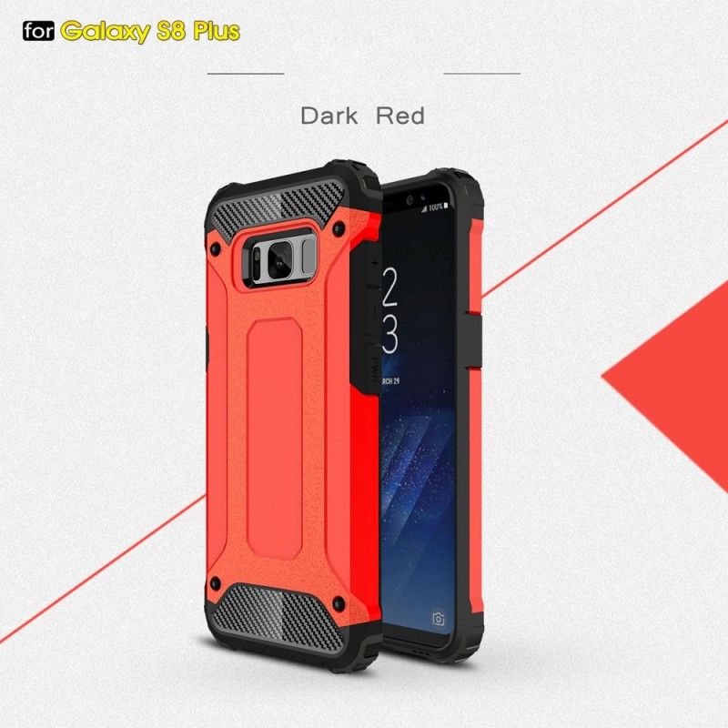 Etui Samsung Galaxy S8 Plus Czerwony Czarny Ocalały Etui Ochronne