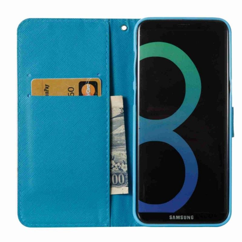 Obudowa Samsung Galaxy S8 Plus Etui na Telefon Niebieska Czaszka