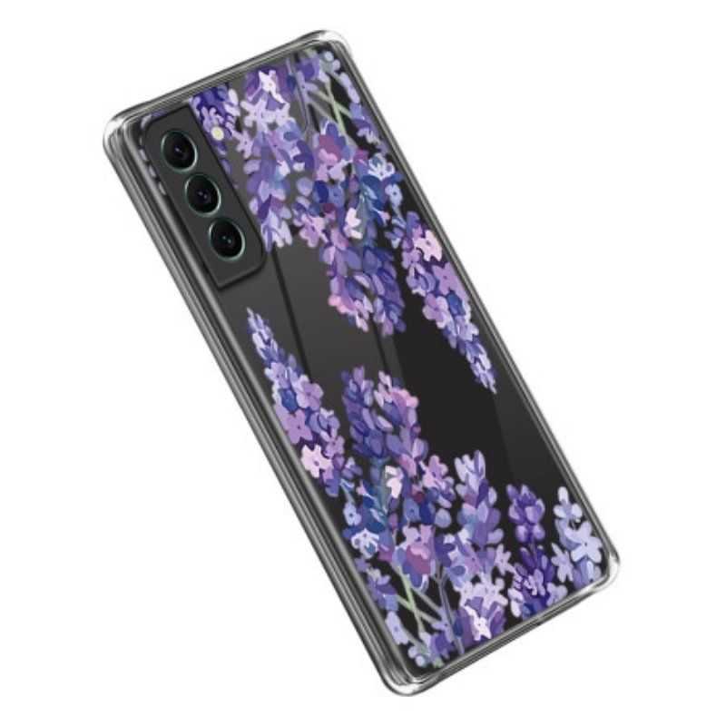 Etui do Samsung Galaxy S23 5G Bezszwowe Purpurowe Kwiaty