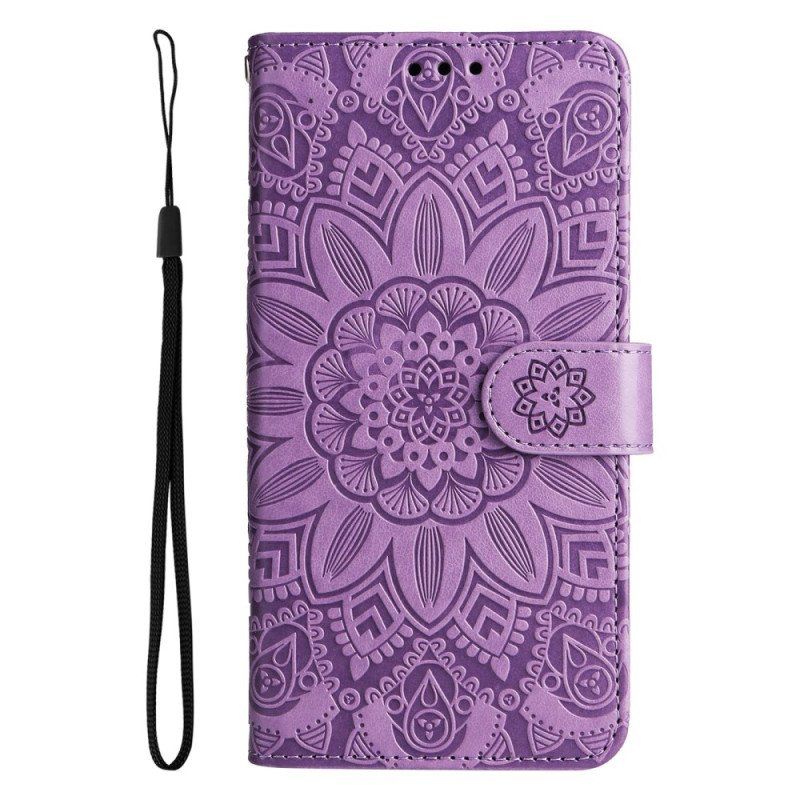 Etui Folio do Samsung Galaxy S23 5G Mandala Sun Ze Smyczą