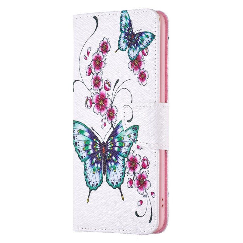 Etui Folio do Samsung Galaxy S23 5G Odrzuć Motyle