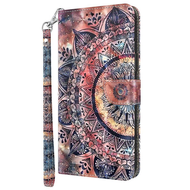 Etui Folio do Samsung Galaxy S23 5G z Łańcuch Łapacz Snów Na Pasku