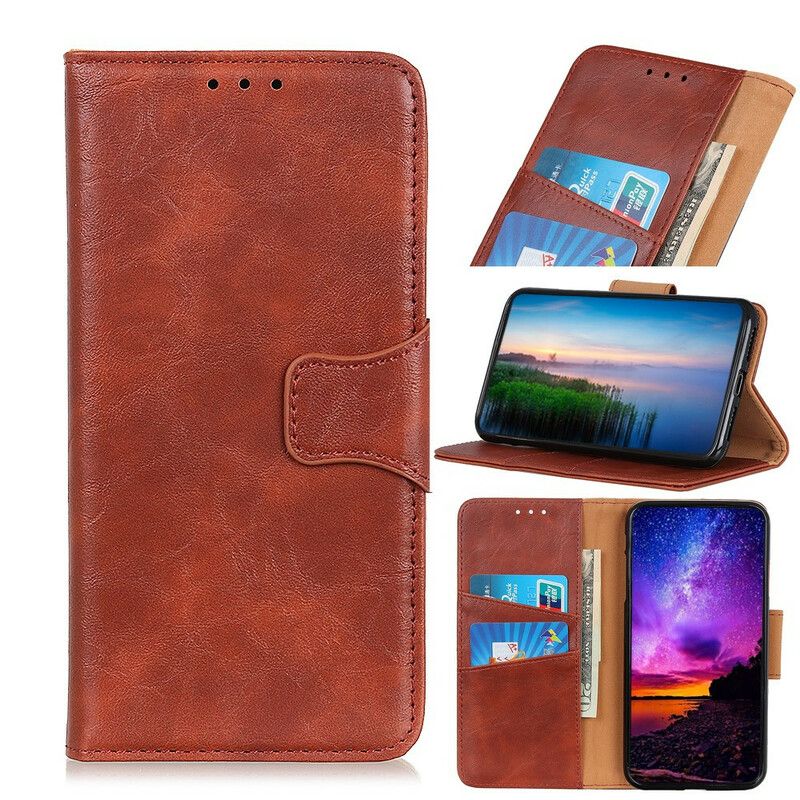 Etui Folio Oppo A16 / A16s Dwustronne Zapięcie Z Dwoiny Etui Ochronne