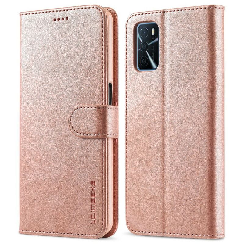 Etui Folio Oppo A16 / A16s Lc.imeeke Efekt Skóry Etui Ochronne