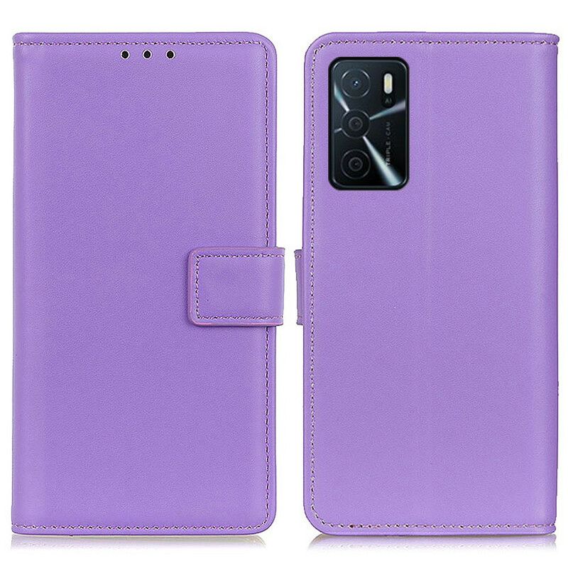 Etui Folio Oppo A16 / A16s Zwykła Sztuczna Skóra