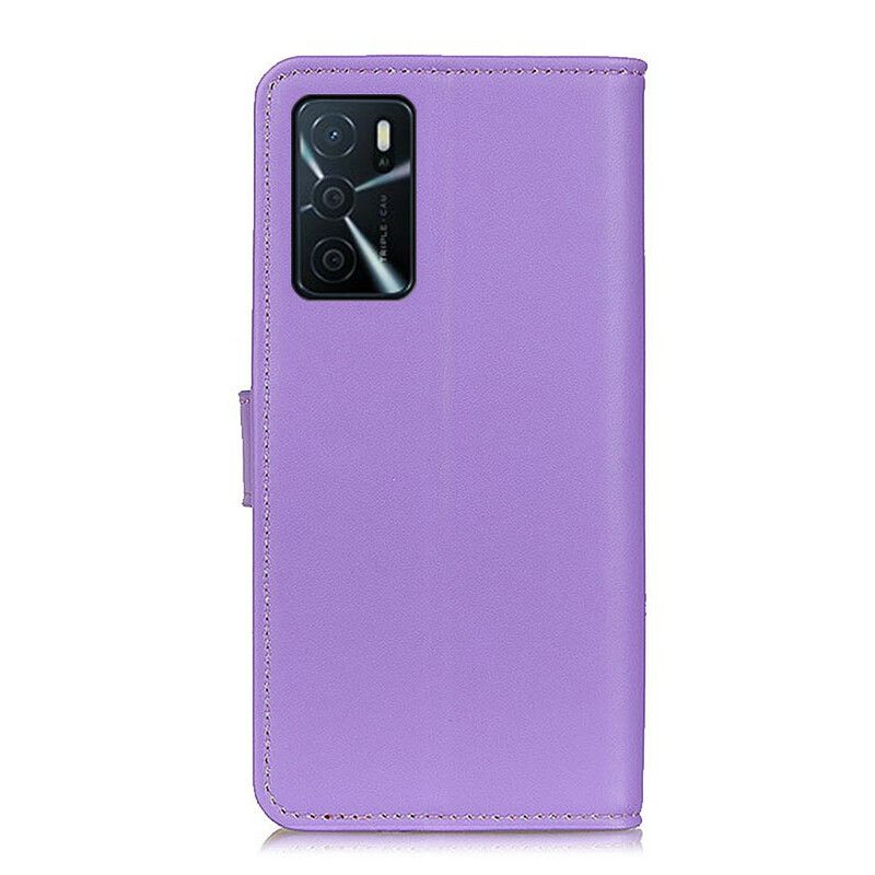 Etui Folio Oppo A16 / A16s Zwykła Sztuczna Skóra