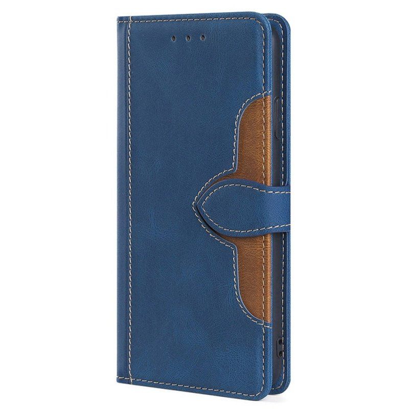 Etui Folio do Samsung Galaxy S23 Ultra 5G Dwukolorowy Kwiatowy