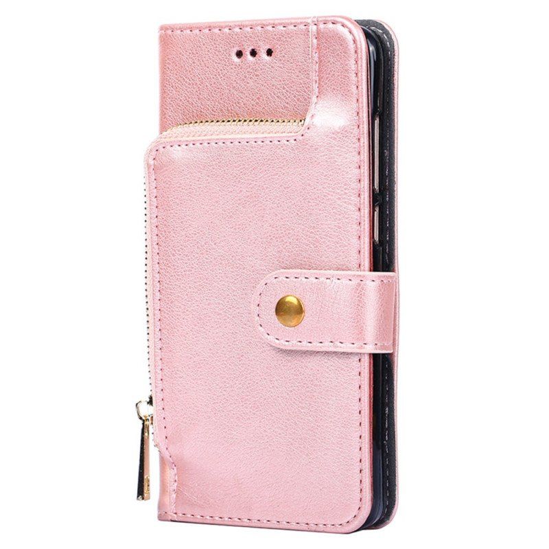 Etui Folio do Samsung Galaxy S23 Ultra 5G Przednia Portmonetka I Smycz