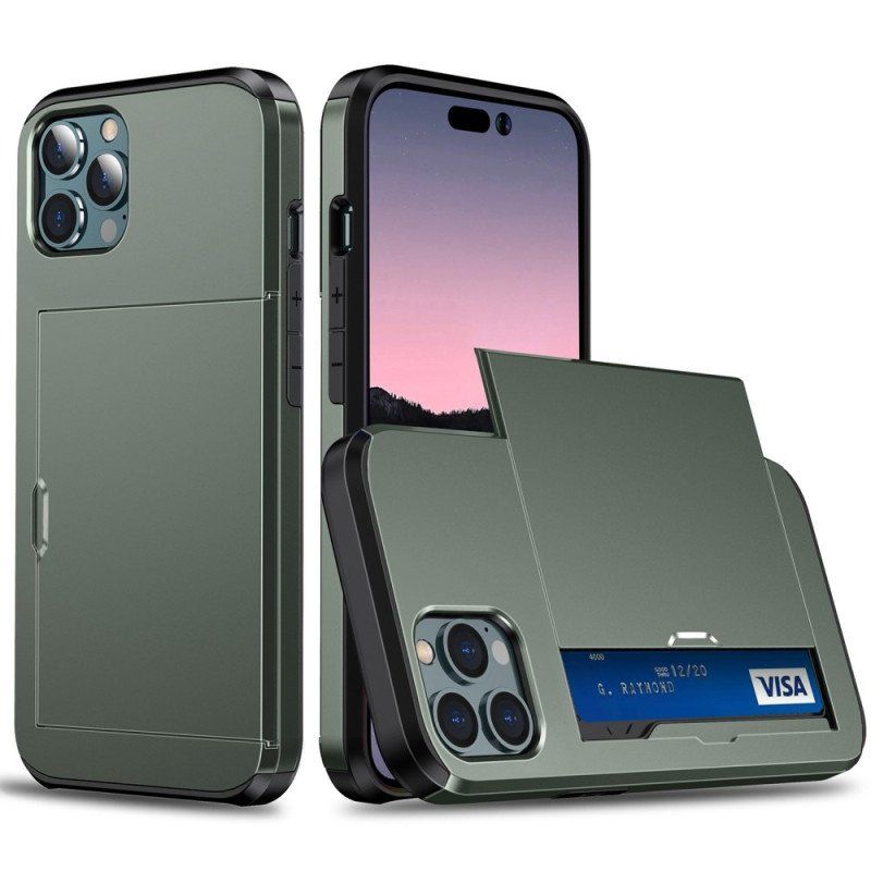 Etui do iPhone 14 Pro Max Dwa Zapinane Na Zamek Etui Na Karty